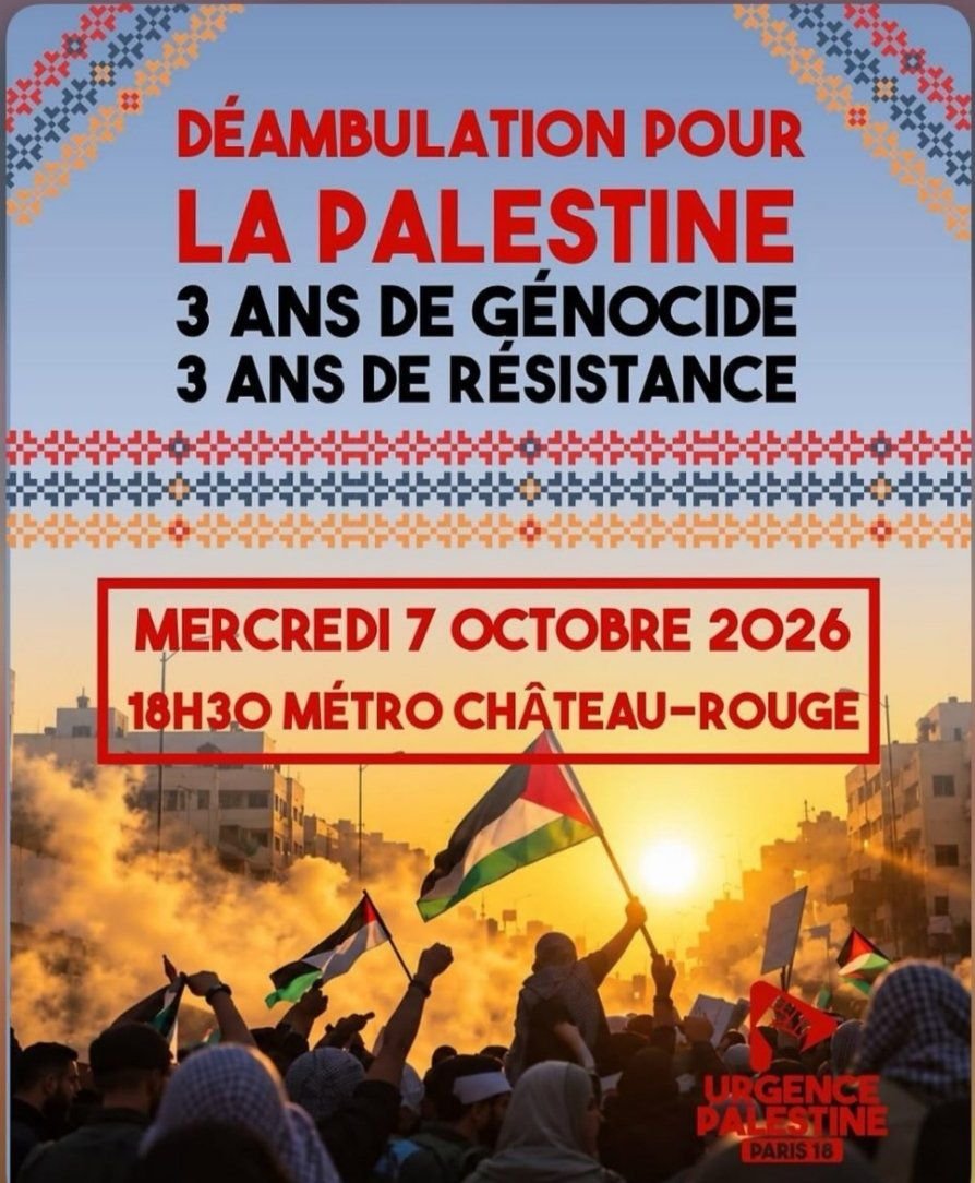 Sarahsa09309757's tweet photo. Intéressant de voir qu’aujourd’hui, une grande partie de la gauche gauchiste, dont Mediapart, accuse Jordan Bardella d’antisémitisme.

Je veux maintenant voir des centaines de condamnations de cette même sphère politique à propos de cette affiche, qui appelle à une marche le 7 octobre, date du plus grand pogrom contre des Juifs depuis la Shoah.

Les Juifs ne doivent pas servir de bouclier politique. Ils l’ont fait pour Gaza ; ils pensent peut-être que cela fonctionnera avec nous. Nous ne sommes pas dupes.

J’espère que la justice fera son travail et que toute personne ayant commis une infraction devra en répondre devant les tribunaux, y compris Mediapart s’il est concerné.

Alors @jnbarrot , @JLMelenchon
@marinetondelier @Mediapart