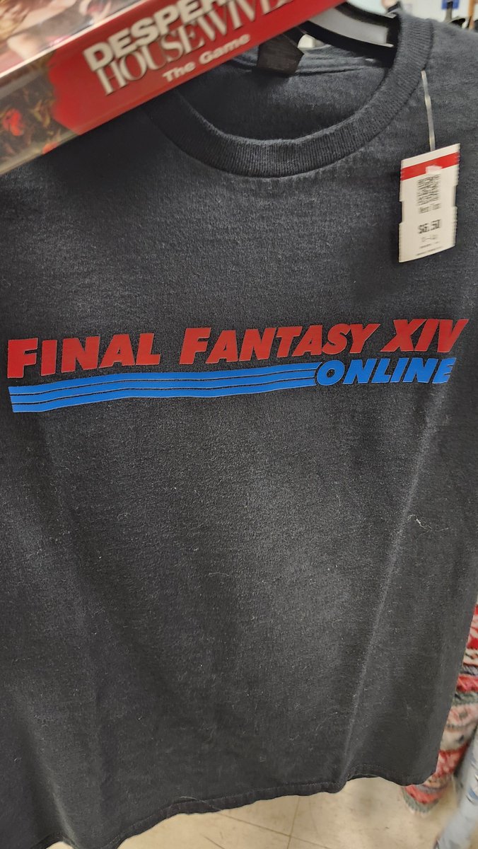 churchoutf1t's tweet photo. ffxiv shirt at the thrift store https://t.co/NDWbtXcyhs