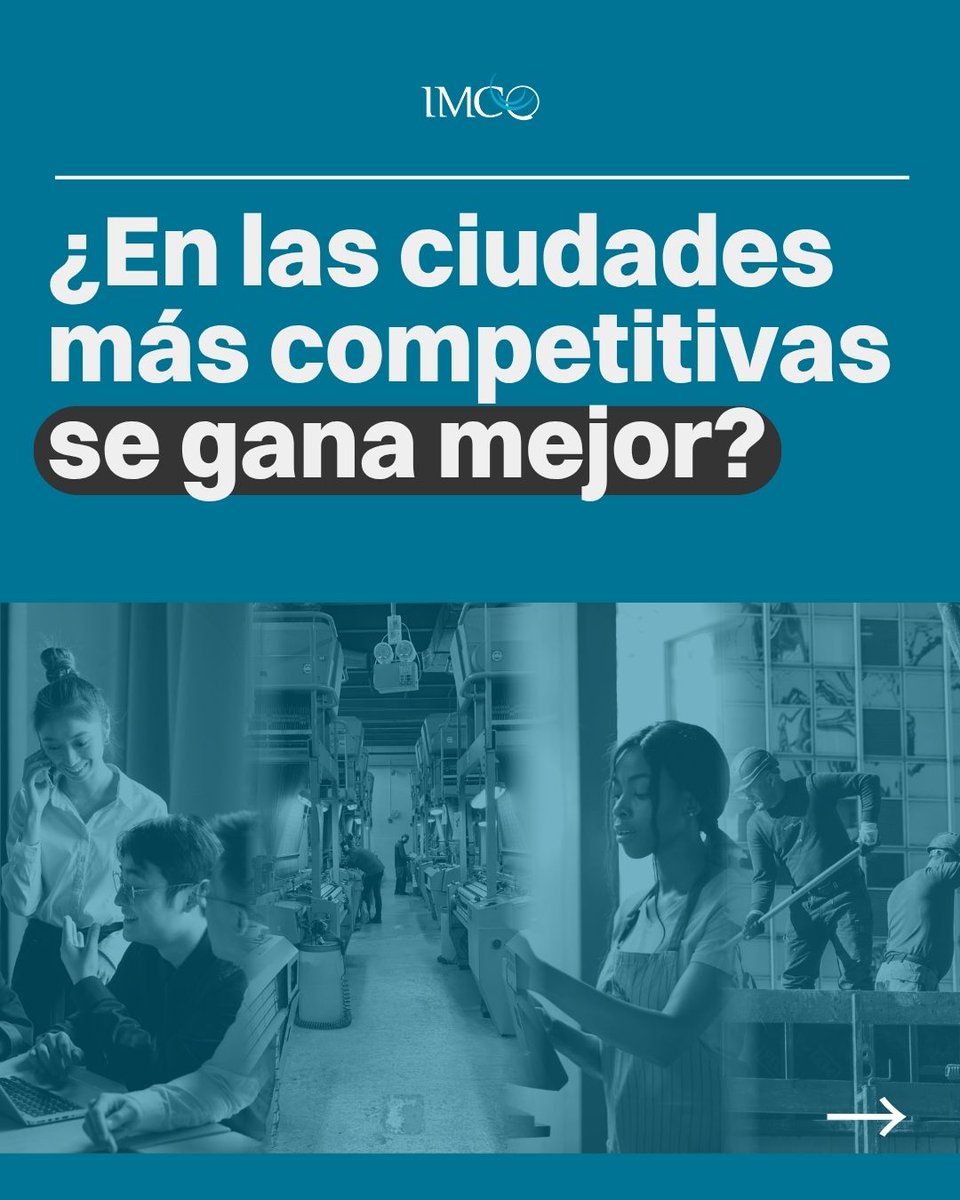 imcomx's tweet photo. 🏙️ ¿Qué tienen en común las ciudades más competitivas de México?

El #ICU2026 muestra que no existe una sola fórmula: tener salarios más altos o trabajar más horas no necesariamente se traduce en mayor competitividad.

📊 Una diferencia sí destaca: las 15 ciudades más competitivas presentan niveles de informalidad por debajo del promedio.