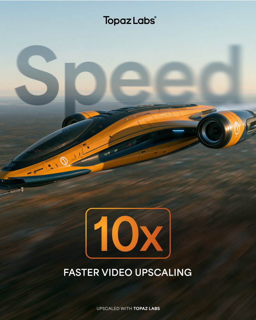 topazlabs's tweet photo. New from Topaz Labs—upscale video faster than ever. ⚡️⚡️⚡️ Three massive upgrades across major video models in Topaz for Web. Plus, SDR-to-HDR conversion in Adobe Premiere Panel, Topaz for Android debuts, and more. See thread for full release. https://t.co/A25ZCe009D