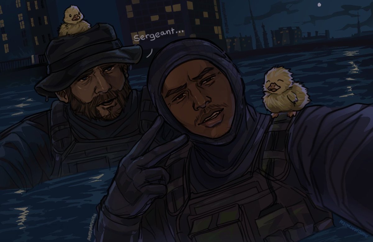 antomatkoen's tweet photo. “Got swarmed on the mission” 🧡🐥

-

A drawing of Cpt. Price and Gaz because they’re silly and I’m not paying mind to #MW4 

#callofduty #captainprice #price #gaz #kylegazgarrick #johnprice #activision #MW2 #MW4 https://t.co/MfQ9cbDmHV