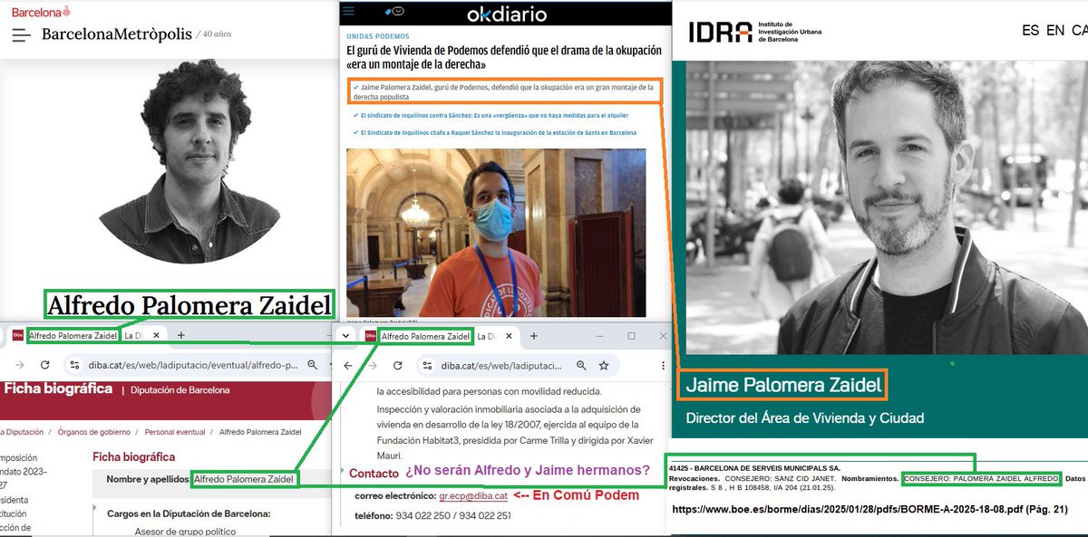 PabloCamPiq's tweet photo. 💢 IDRA, que subvenciona el sindicato no sindicato, tiene como director a Jaime Palomera. Este es a su vez fundador del sindicato de inquilinos de Barcelona del que depende el de inquilinas de Madrid.

Y su hermano trabaja como asesor en el partido de Colau. La Famiglia… https://t.co/ZcPCqGmkd2