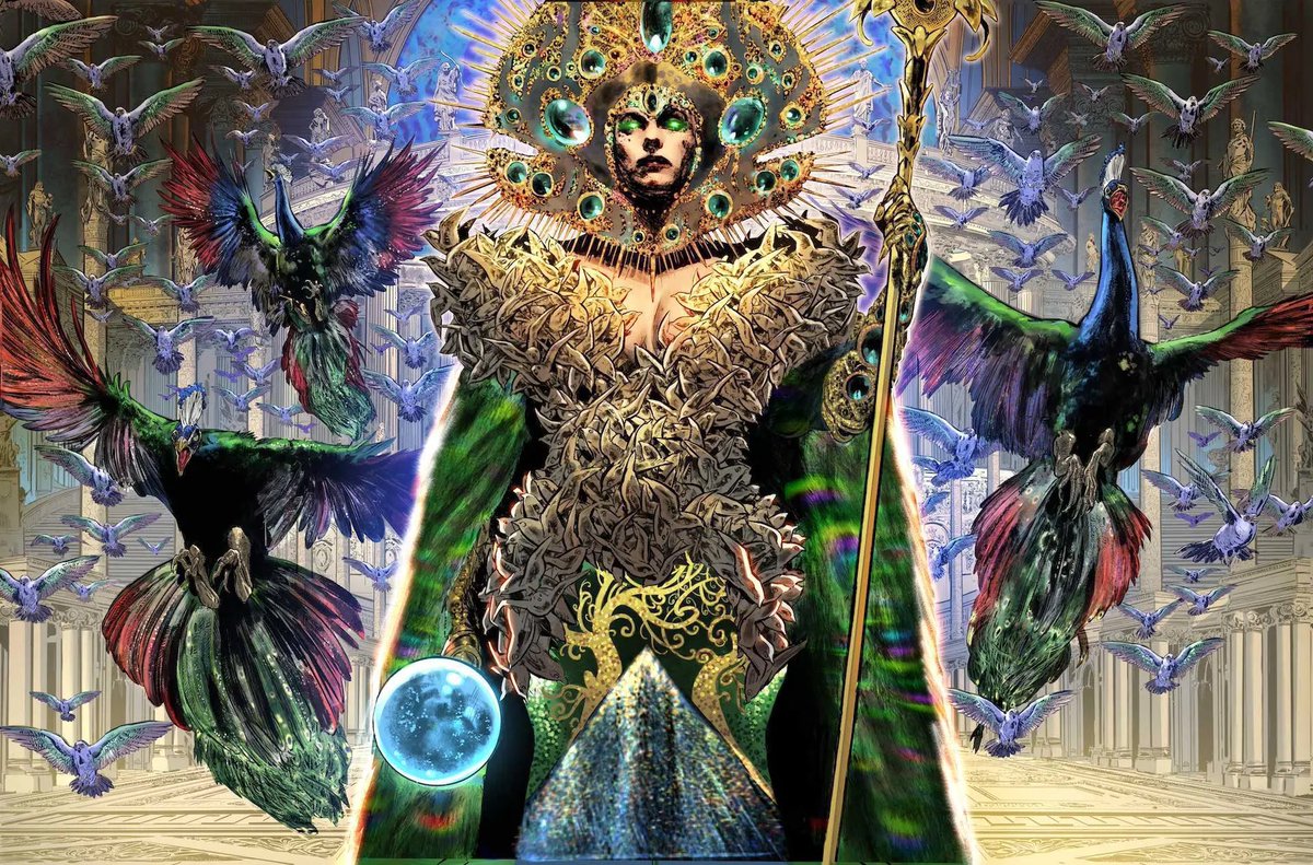THEMYSCIRALORE's tweet photo. Diana’s chestplate should be modeled after a peacock or owl instead of an eagle https://t.co/vn4Q87A1ER