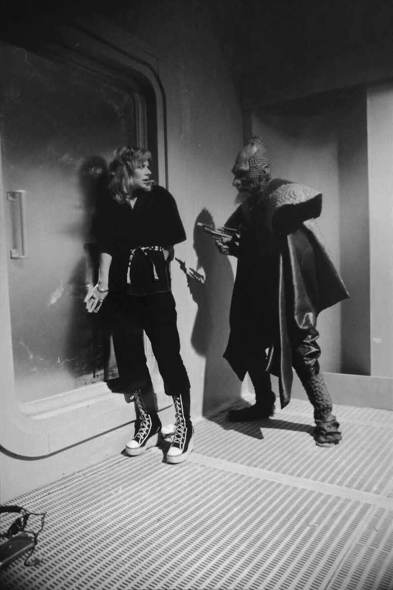whosvintage's tweet photo. The unique boots Jo wears in Frontier in Space were actually designed by Katy Manning, as she explains in the Costume Design special edition of DWM! https://t.co/NlWp34CPTD