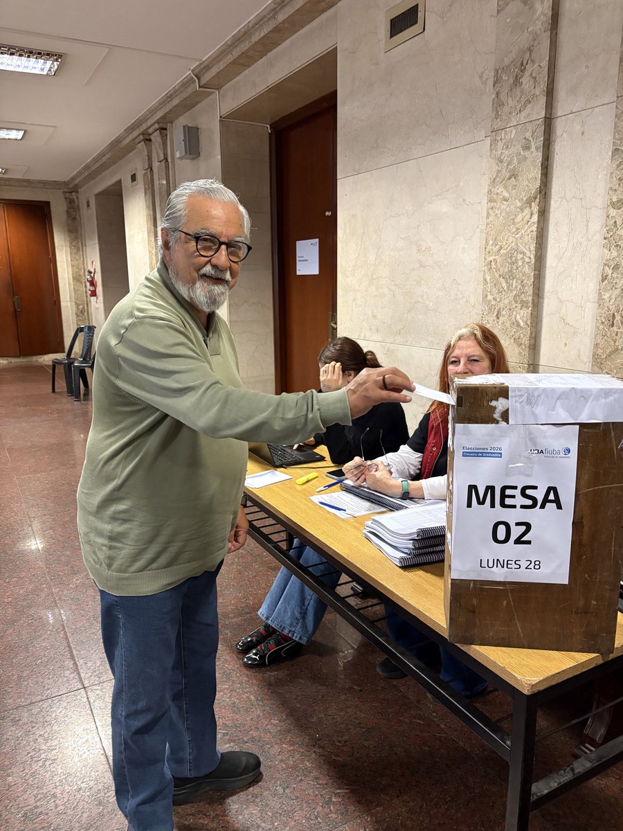 IngMiguelPonce's tweet photo. #AHORA votando #Lista1 #TRANSFORMAR FIUBA en Elecciones Claustro de #Graduados de @ingenieriauba | INVITO a los colegas @GraduadosFIUBA a votar, esta semana, en Paseo Colón y Las Heras‼️ https://t.co/JzUOhQb7i6