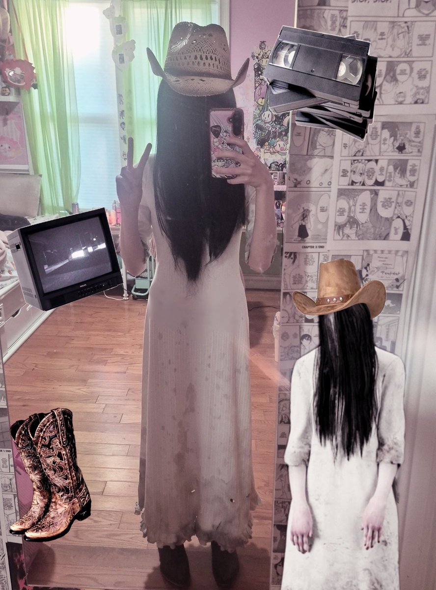 Dr4gu1aa's tweet photo. Sadakowboy 🤠📼
#sadako #ringu #dbd #deadbydaylight https://t.co/Rit9HmZdzs