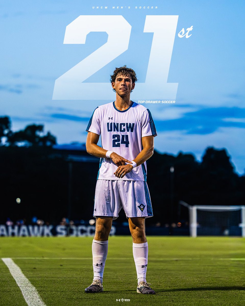 UNCWMenssoccer's tweet photo. back in the polls ‼️

The Seahawks soar into Top Drawer Soccer’s national Top 25 poll for the second time this season.

#SeahawkSoccer https://t.co/QcEMR39XPM