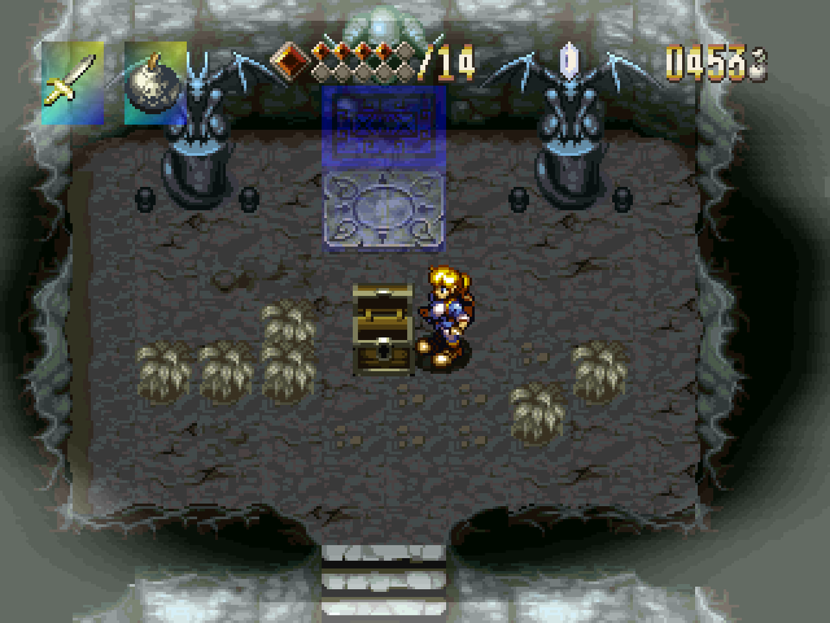 Trick_Siebzehn's tweet photo. Revisiting the PS1 game "Alundra" (1997) after many years, wanting to finish it now. It's an obvious Zelda inspiration with peak 2D pixelart. I like it so far, even if some of the puzzles are frustrating and too time consuming in my opinion. https://t.co/BA0VA2sqET