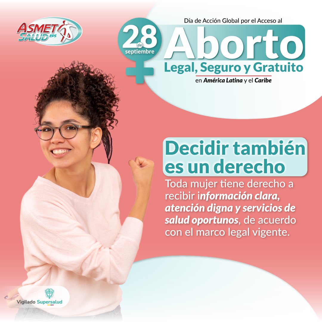 AsmetSalud's tweet photo. Decidir sobre tu salud es un derecho. 🫶🏼

En este Día de Acción Global por el Acceso al Aborto, promovemos el acceso a información clara, atención digna y servicios de salud oportunos. https://t.co/t2aKGA25kw