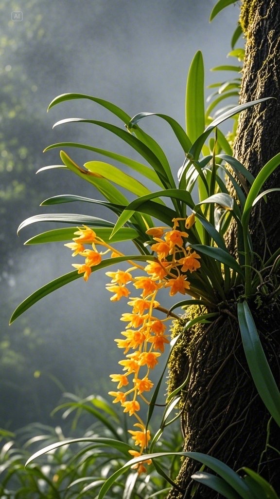 dalbithong's tweet photo. The orchid’s shadow falls, the breeze whispers “hey”, and the morning light hangs soft—tiny quiet joys to carry today.， https://t.co/WpcnFmZQGo
