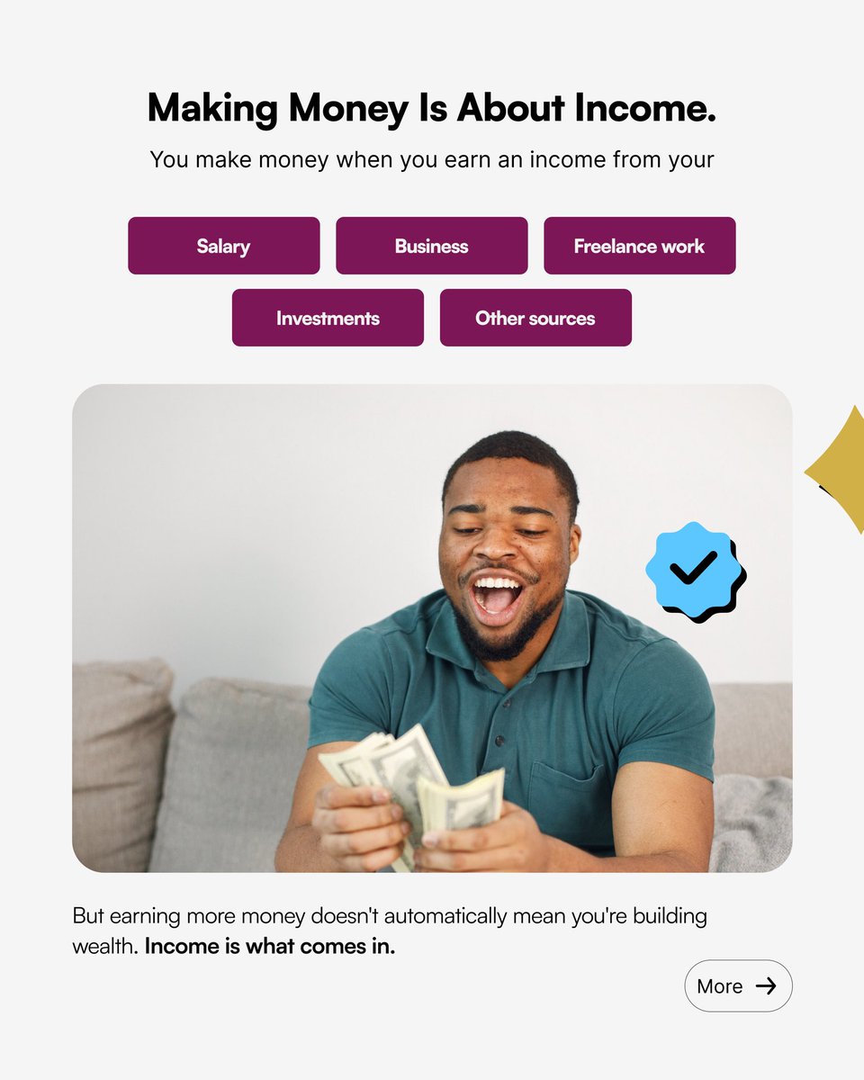 Fundora_HQ's tweet photo. Salary comes in. Somehow, three days later, it’s gone. 

Making money is one thing. Knowing what to do with it is another.

Don’t let your money stop at the next paycheck. Thread👇🏿

Visit → https://t.co/eTOvADos0y

#Fundora #BuildWealth #Fintech #FinancialClarity https://t.co/zZCgXNLIeb