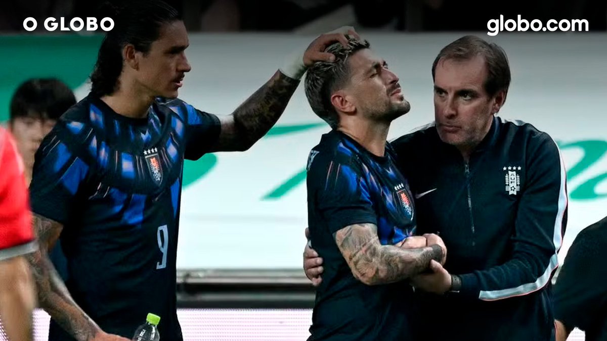 oficialglobocom's tweet photo. Eita! Arrascaeta sofre fratura com indicação de cirurgia e pode ficar de fora de uma eventual final da Libertadores 😰 Entenda:
https://t.co/8pKsUxO75j
#gcomFut https://t.co/eXPr8QNBPY