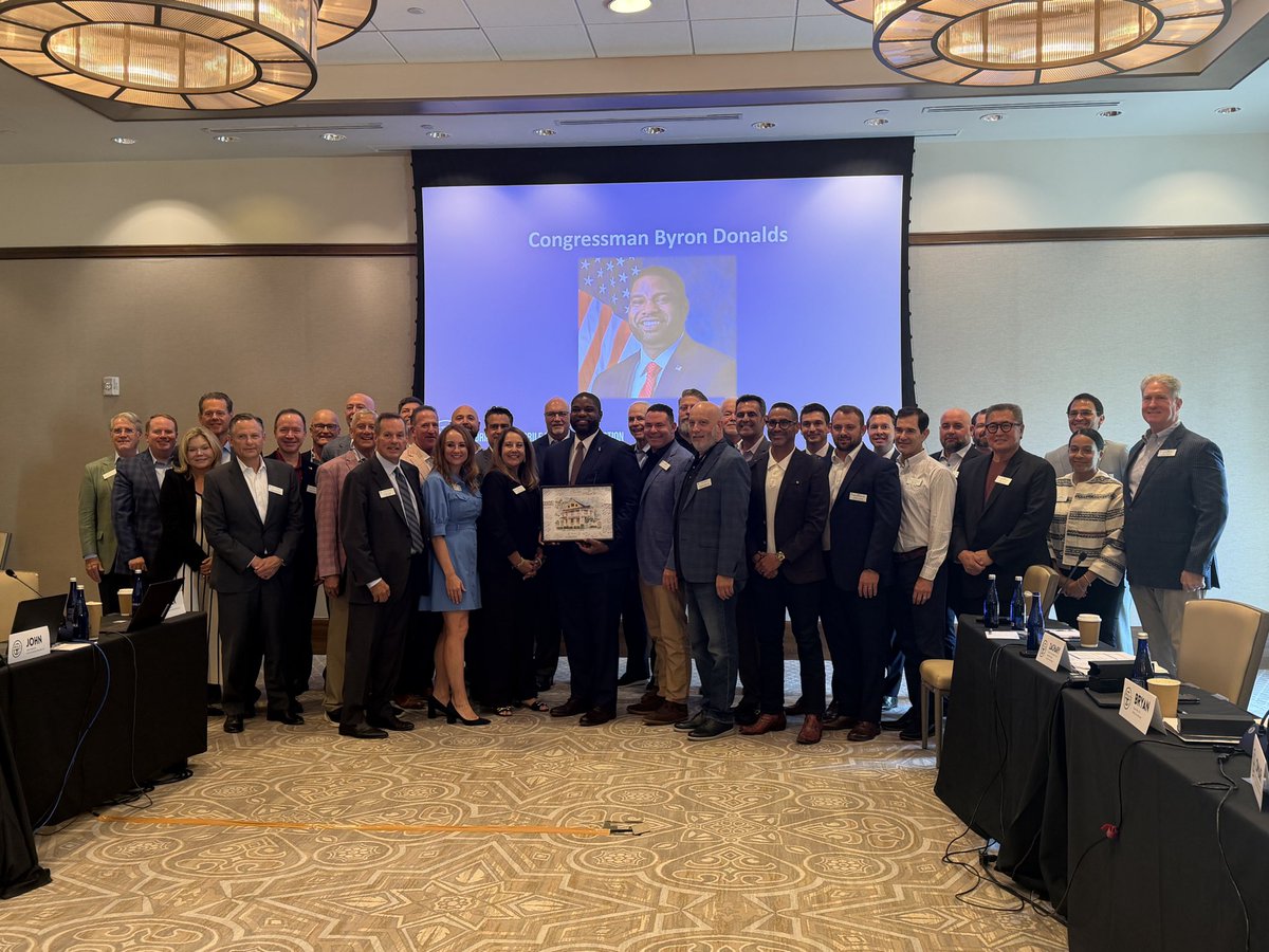 FADAOfficial's tweet photo. Thank you to Congressman @ByronDonalds and CFO @BlaiseIngoglia for joining our board meeting last week in Winter Park. Let’s keep driving Florida forward!! https://t.co/YoZljIZMHE