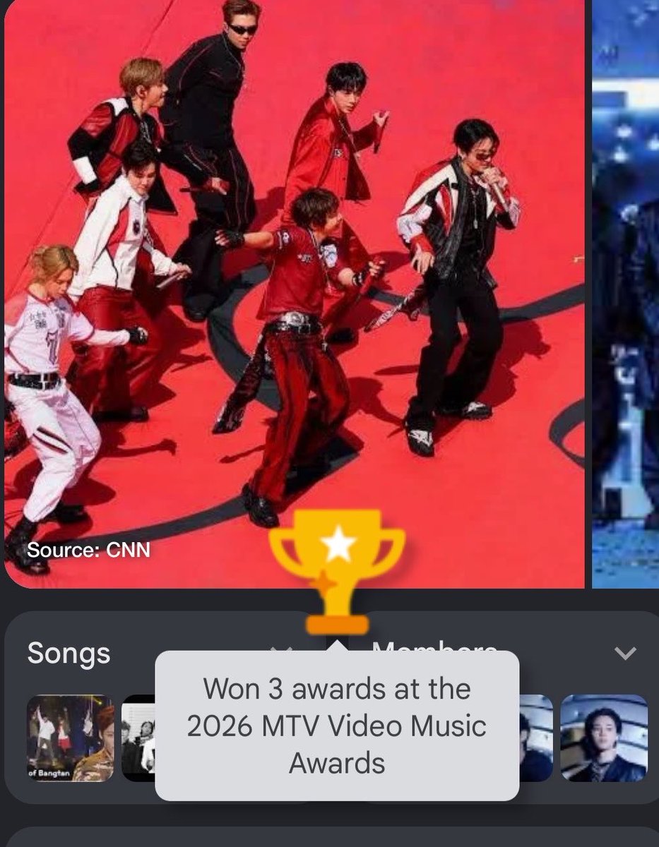 KimCristalth's tweet photo. SI VAS AL BUSCADOR DE GOOGLE Y BUSCAS “#BTS” APARECERÁ UN TROFEO MENCIONANDO CADA UNO DE LOS PREMIOS GANADOS EN LOS VMAS!! ESTO ES TAN LINDO😭😭
CONGRATULATIONS BTS
BTS WON ON VMAS
BTS PAVED THE WAY
BTS THE KINGS
#BTSBESTKPOP
#BTSBESTGROUP
#SWIMSONGOFTHEYEAR https://t.co/FAPn2kXWq0