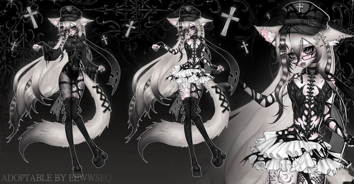 EeWwsi's tweet photo. [Adopt] - Gothic Fox girl💕
Link to the auction in the comment

#adoptable #originalcharacter #digitalartㅤㅤ https://t.co/5g8a8wTxp4