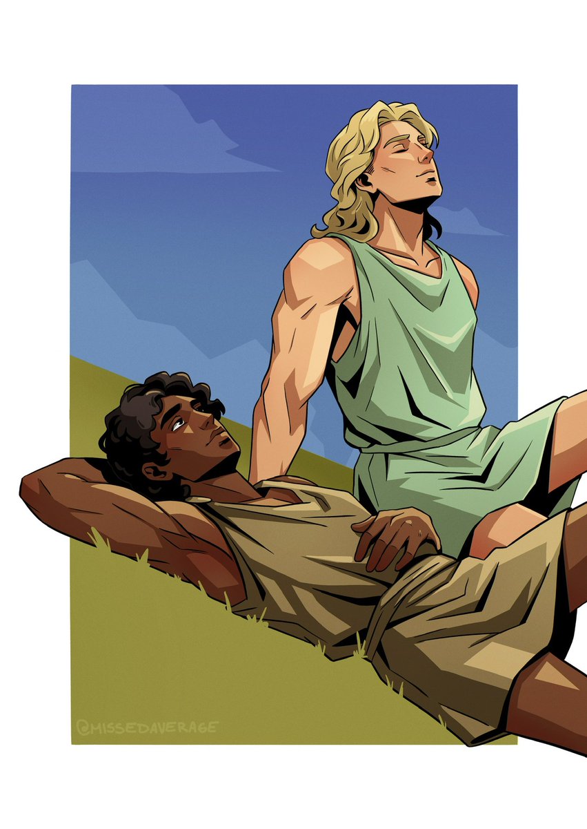 MissedAverage's tweet photo. “As if he heard me, he smiled, and his face was like the sun.” 

#Patrochilles #tsoa https://t.co/uXo9pcsCrw