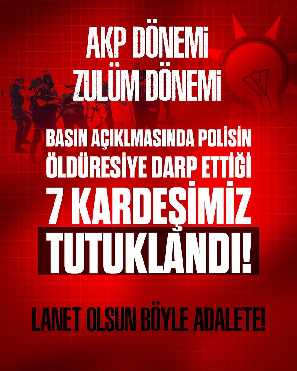 DavaAdamiaa3's tweet photo. AkpDönemi ZulümDönemi
LanetOlsun BöyleAdalete https://t.co/bgGAueBGFy
