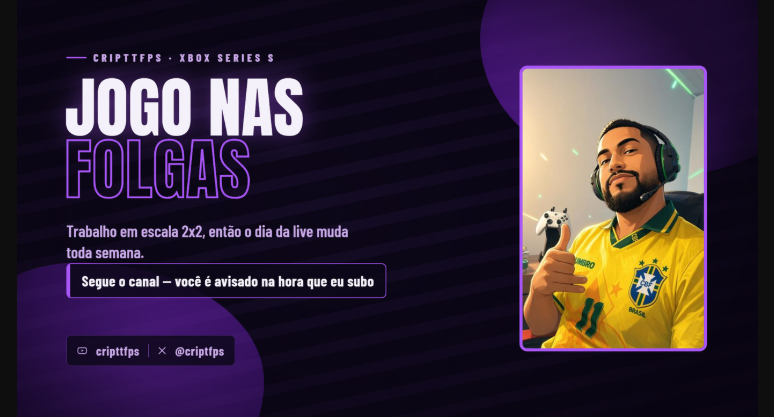 CriptFPS's tweet photo. "E aí! Hoje a live começa mais cedo — 17h30 — porque amanhã tem escala e a gente não tem descanso né cara 😅 Bora de Mistfall Hunter, extração, squad e talvez uma morte bem trágica ao vivo. Te espero lá 👇
https://t.co/wlhDdqpWkk
#MistfallHunter #PTBR https://t.co/Q6vWiMREwK