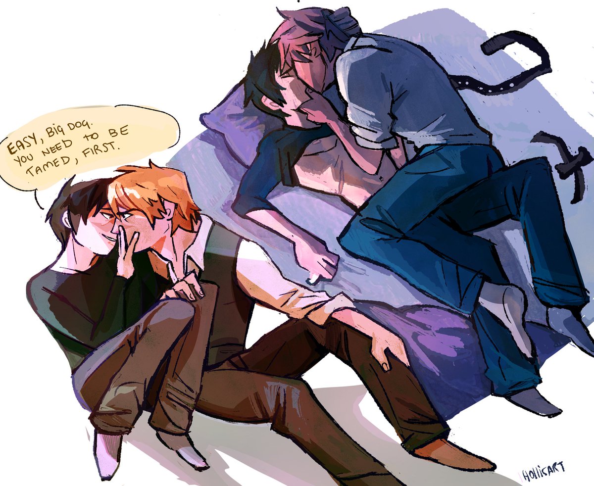 scaramacaistuff's tweet photo. aw they hate eachother so much 
#izayaorihara #shizuoheiwajima #drrr #shizaya https://t.co/3wOerHz9j7