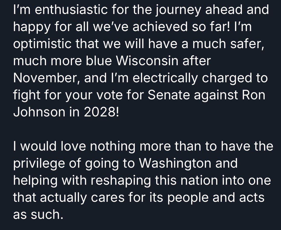 DevilleKat84862's tweet photo. By the People, For the People, and I won’t rest until that is actually true.

Happy Monday!

#devilleforsenate #onwardandupward #bythepeopleforthepeople #forward #wisconsin https://t.co/RzrGlDN0dE