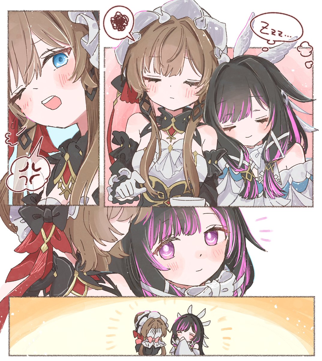 kan4bbit's tweet photo. サンドローネちゃんとすやすやコロンビーナちゃん😴💤 https://t.co/rvdH6xqjeI