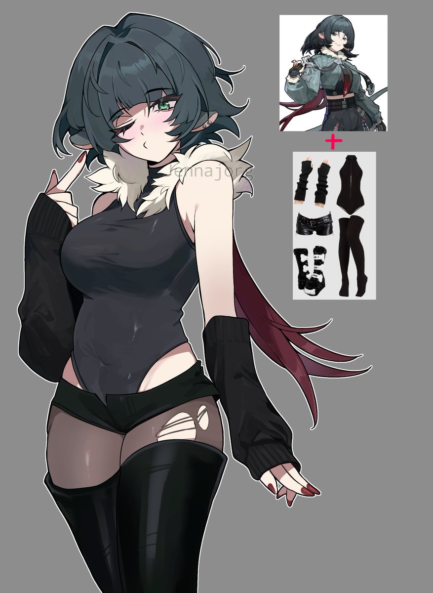 Jonjorg121053's tweet photo. Jane Doe 
#ZZZㅤ #ZZZeroartㅤ #ZenlessZoneZero‌  #ZZZero #JaneDoe https://t.co/Vfe9iEVFhl