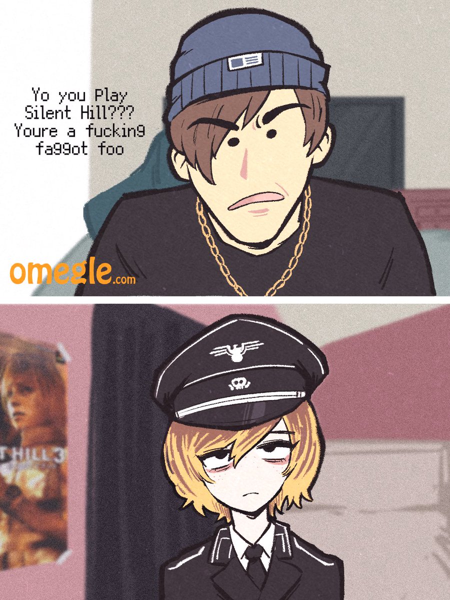 ATOMIKSAICO's tweet photo. Leon eSe Kennedy bullies aryan larper Heather Mason https://t.co/MGov2DCv00