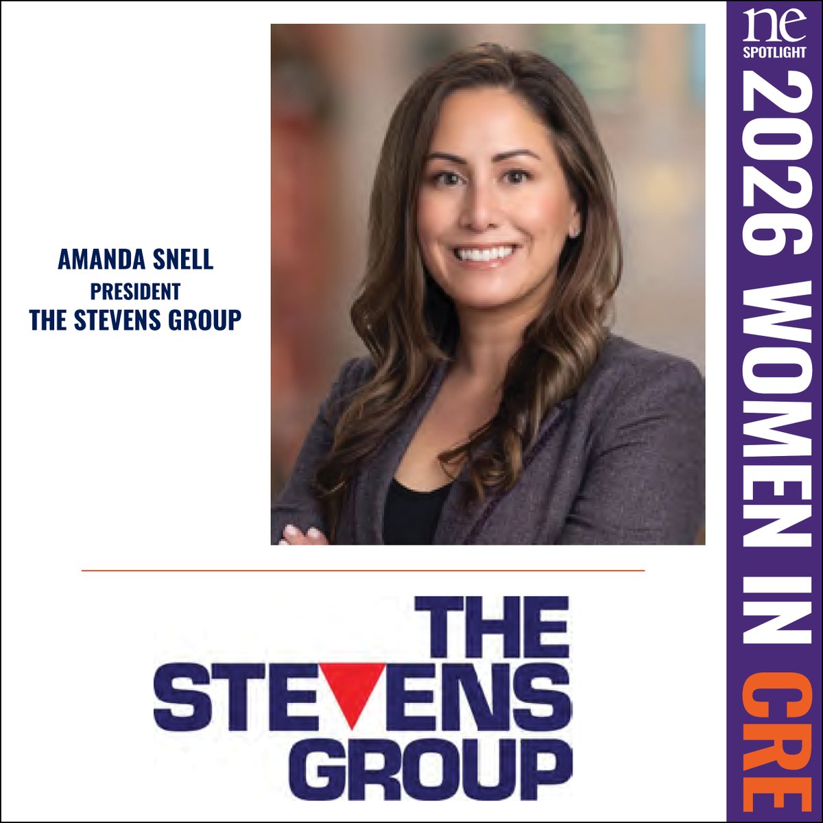NEREJ's tweet photo. 2026 Women in CRE: Featured Woman-Owned Business - The Stevens Group - Read More here: https://t.co/l1N7z1lsFj #NEREJ #commercialrealestate #WiCRE https://t.co/EedoxtsUBL