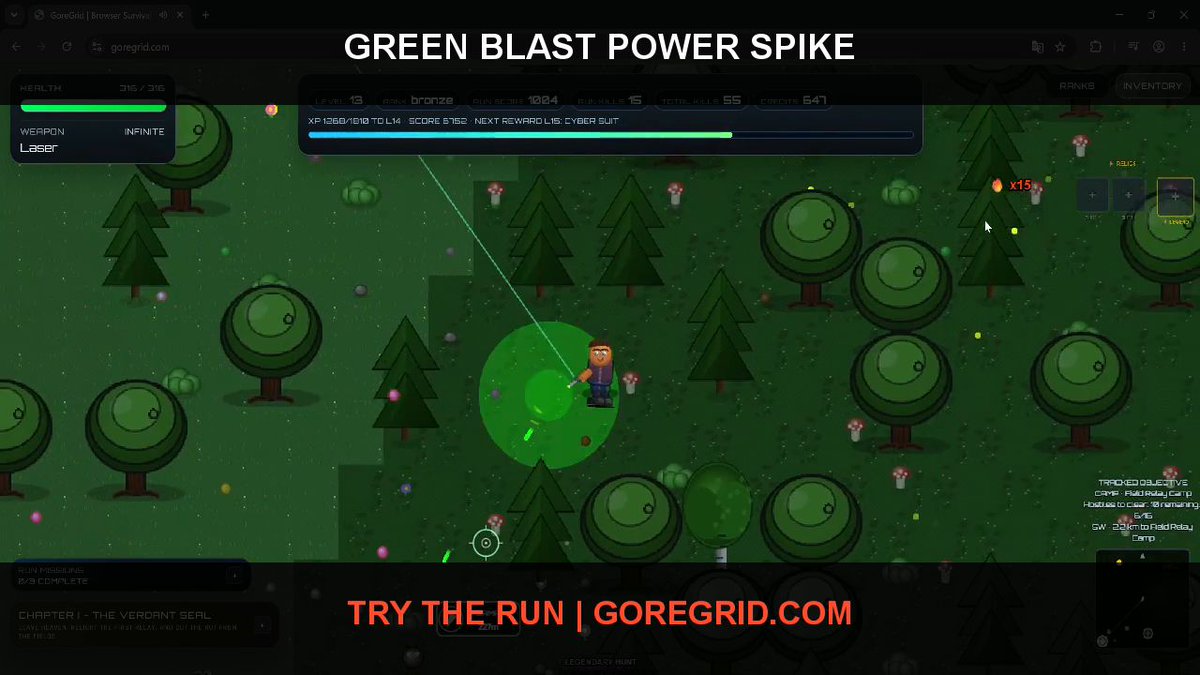 misteruplay2016's tweet photo. Change one decision: Test green blast power spike in a live browser run

Open the game: https://t.co/BZSlyJlecr

#GoreGrid #IndieGame https://t.co/Ih4pISkTrG