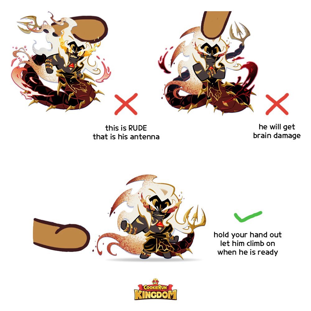 CRKingdomEN's tweet photo. WARNING: Handle #RajapendraCookie with care ⚠️

#CookieRun #CookieRunKingdom https://t.co/2Y9XBQgYiR