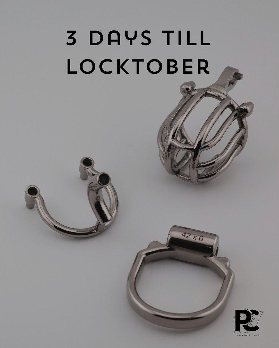 GoddessBraima's tweet photo. 3 DAYS TILL LOCKTOBER
Who’s getting locked and throwing away the key this year?
Cage is ready. Are you?
#Locktober #Chastity https://t.co/waqzlr5BeU