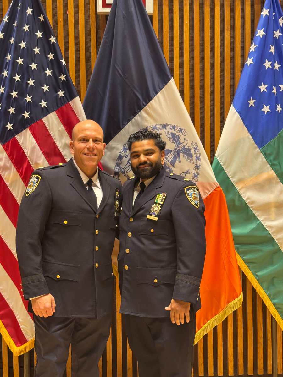 NYPD62Pct's tweet photo. Saluting the 62 Precinct's finest! 🫡

A huge congratulations to our Commanding Officer, Mohammed Islam, on his well-deserved promotion to Deputy Inspector! Thank you for your exceptional leadership, vision, and continued dedication to keeping our community safe. 👮‍♂️✨ https://t.co/cbuiVYJo3s