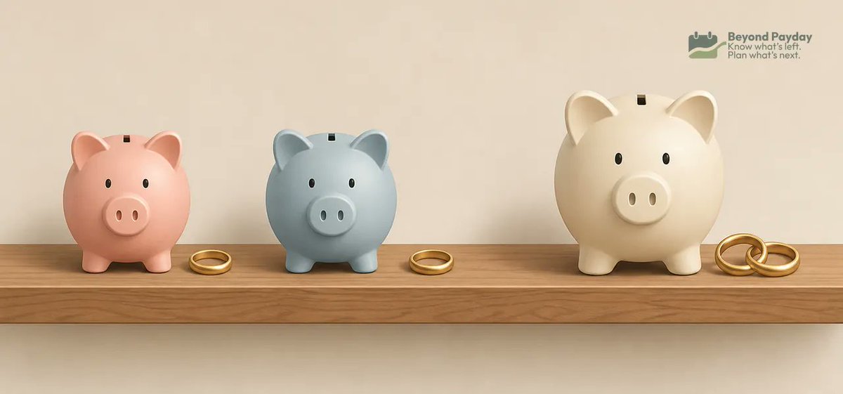 BeyondPaydayApp's tweet photo. Joint accounts, separate accounts, or both? Here's what the research says—and the one factor that matters more than which setup you pick. https://t.co/dluXS0aGfO #CouplesAndMoney https://t.co/GvOsHvB3Li