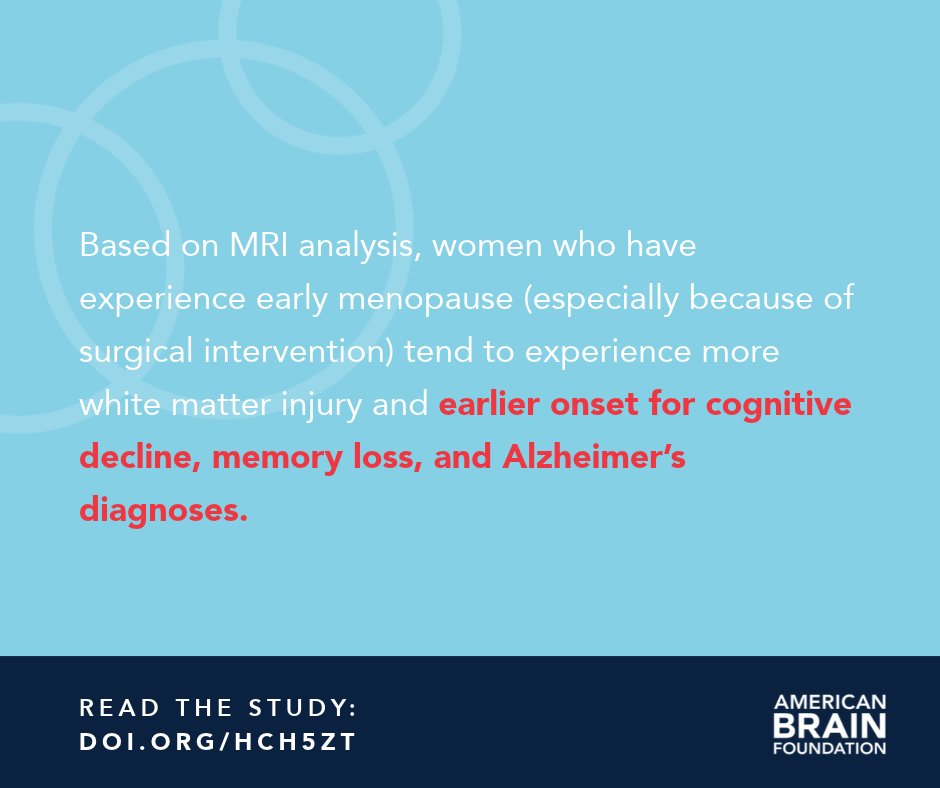 ABFbrain's tweet photo. Last month, Dr. Riley Bove published two big studies. Her study with Dr. Maria Pia Campagna links earlier #menopause with faster #CognitiveDecline. In a second study, Dr. Bove puts forth a “roadmap” for future #research on menopause. More in this webinar: https://t.co/mwZ9M7IQNx https://t.co/OrNtIFILvL