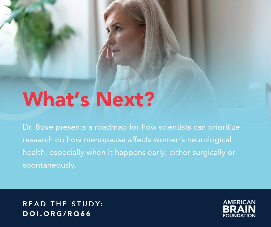ABFbrain's tweet photo. Last month, Dr. Riley Bove published two big studies. Her study with Dr. Maria Pia Campagna links earlier #menopause with faster #CognitiveDecline. In a second study, Dr. Bove puts forth a “roadmap” for future #research on menopause. More in this webinar: https://t.co/mwZ9M7IQNx https://t.co/OrNtIFILvL