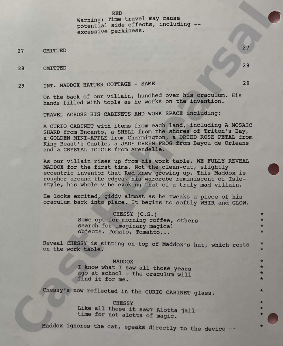 descendantstrr's tweet photo. 🚨 First Look at the  original script for Descendants Wicked Wonderland

Max and Red were still set to happen at this point it seems. https://t.co/mwGHLXFNbM