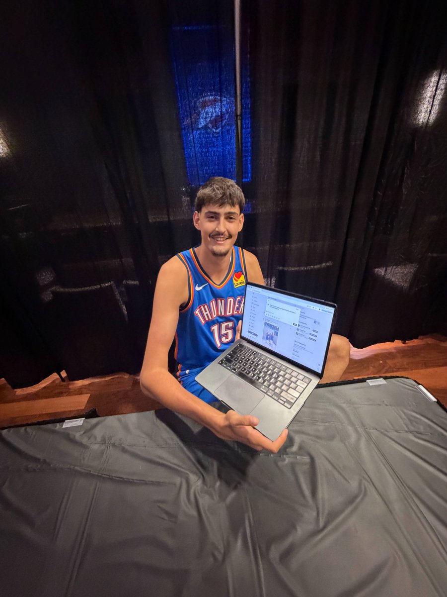 okcthunder's tweet photo. Admin Aday 💻 https://t.co/6UlBCyBwUg