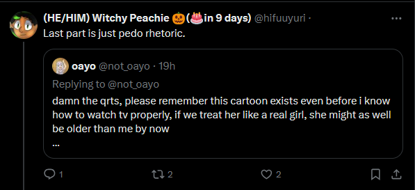 AnimeLoverBis's tweet photo. you're both kinda dumb because she's forever whatever age she was created with lmao https://t.co/hGpK2sQjsb