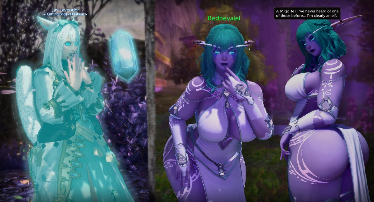 LvnderMooncat's tweet photo. i don’t play wow but unfortunately for my psyche night elves are extremely hot https://t.co/REgGr24qXZ