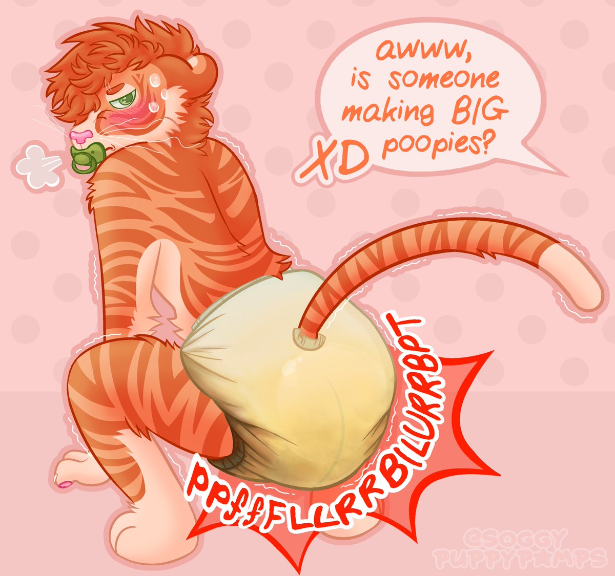 soggypuppypamps's tweet photo. poor lil tiger can't get any privacy around here https://t.co/9bhkt9K3KV
