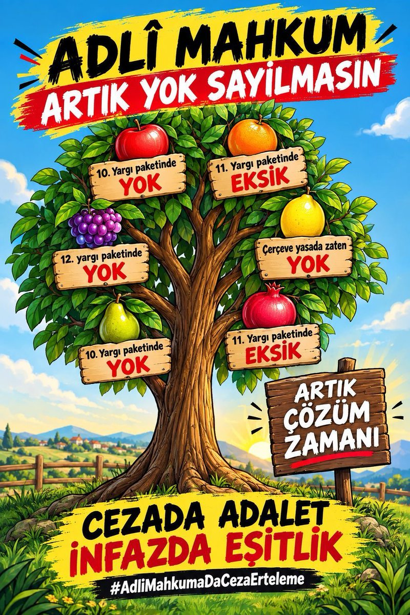 tribalcone's tweet photo. @mhulkicevizoglu @istmedeniyet @gulfettincelik Çocuklar büyürken, anneler ve eşler yıllarca bekliyor. İnfaz düzenlemeleri değerlendirilirken hükümlülerin, ailelerin ve toplumun koşulları birlikte ele alınmalı. Adalet ve eşitlik herkes için önemlidir.
CEZADA ADALET İNFAZDA EŞİTLİK
#AdliMahkumaDaCezaErteleme https://t.co/AD22vYyOkq