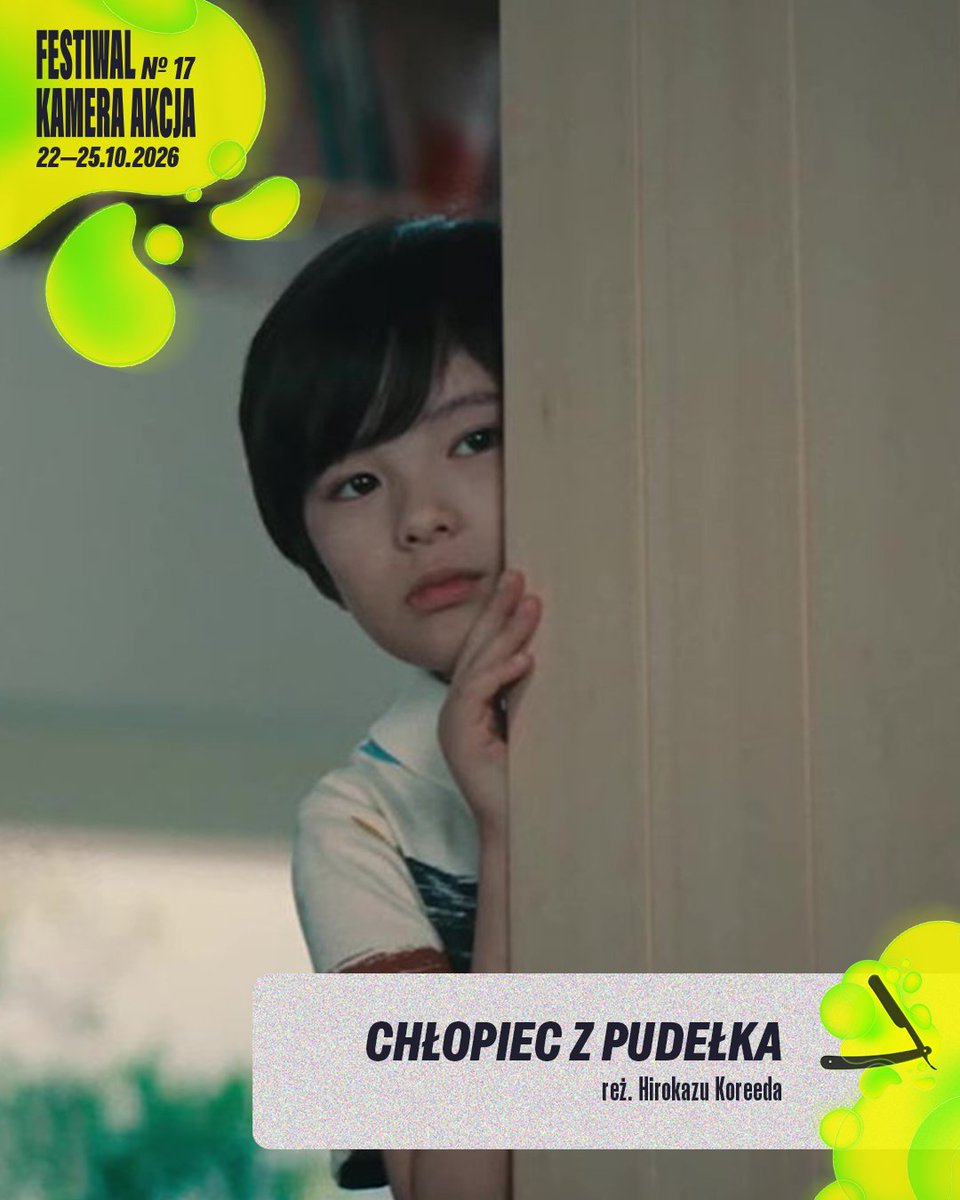 FestKameraAkcja's tweet photo. 💥 Dwa pokazy przedpremierowe. Jeden reżyser.  Podwójny portret o relacjach wymykających się prostym definicjom - oto sekcja „Hirokazu Koreeda” 17. FKA!  

W Łodzi czekają na Was filmy:
🔹Look Back | 2026 | 99 min.
🔹Chłopiec z pudełka | 2026 | 126 min
SAVE THE DATE 👉 22-25.10 https://t.co/K21FT8UmyZ