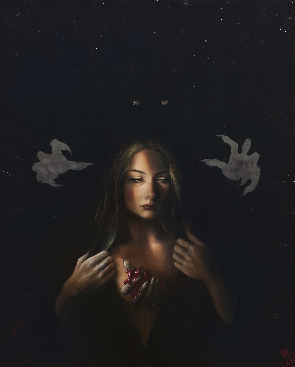 RackdamnArt's tweet photo. Mon dernier tableau, "Ex-voto".
Huile sur toile.
Qu’en pensez-vous ? https://t.co/sRIsqjDRHI