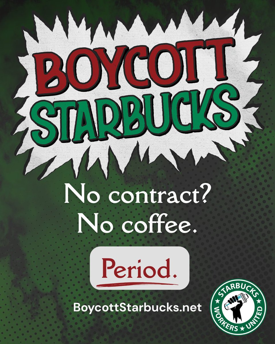 saintlouispres's tweet photo. The BOA endorsed SWU and their call for a fair union contract by passing Resolution 127.

I’m proud to stand with working people and #BoycottStarbucks until baristas win a fair contract.

Starbucks’ workers are taking on a multi-billion dollar company. Let them know they aren’t doing it alone. ✊