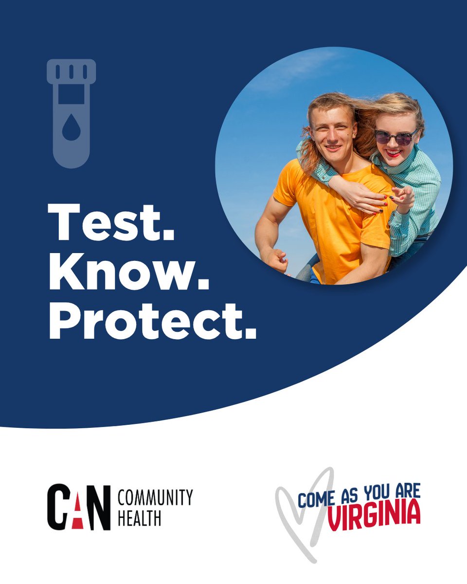 CANCommHealth's tweet photo. Testing is one simple way to take care of yourself.

Know your status with free HIV and STI testing at CAN Community Health in Norfolk. Just come as you are with zero-judgement.

#ComeAsYouAre #NorfolkVA #HIVcare #HIVtesting #CANnorfolk https://t.co/tdwEDM3IQ1
