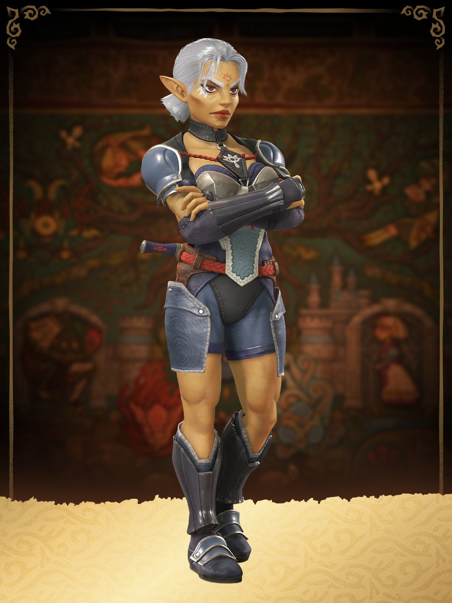 NintendoEurope's tweet photo. Impa, loyal attendant to Princess Zelda and descendant of the Sheikah tribe that once swore to serve the royal family from the shadows. https://t.co/Dz6fhyKjRX