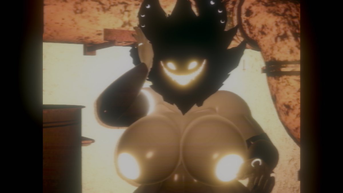 ZackyTheFloofAD's tweet photo. Such a Creepy Smiler lurking around~ https://t.co/JTanO9y693