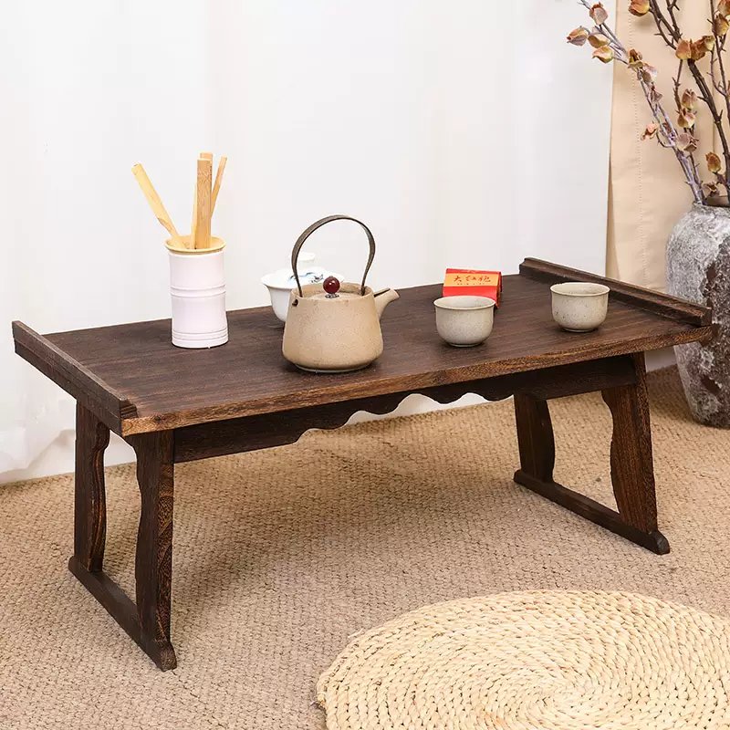 hakooshi_1's tweet photo. "Wow, this cool square coffee table fits perfectly in my tiny home! The design even has a slight step for stacking books—total game-changer for my small space. "， https://t.co/NUMmb9GvTT