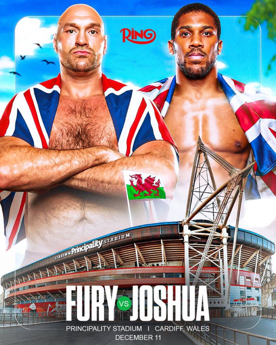 MikeCoppinger's tweet photo. Tyson Fury and Anthony Joshua are in training camp and heading to London for their first face-off at Wednesday’s press conference, I’m told. All parties are working together to do what’s best to maximize the promotion of this heavyweight super fight Dec. 11 on Netflix. Turki Alalshikh has been pushing hard during the last 48 hours to close the deal.