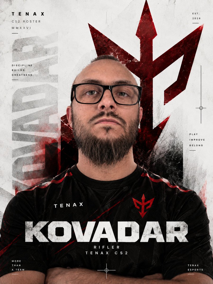 Tenaxcs2's tweet photo. Diez años de Counter. Un nuevo capítulo por escribir.
𝗞����𝗩𝗔𝗗𝗔𝗥 | 𝗥𝗶𝗳𝗹𝗲𝗿
Experiencia en ESEA y ganas de trabajar por el roster. Así abrimos nuestro roster de CS2.

Bienvenido a Tenax de nuevo! 👊
1/5 · #GOTENAX @Kovadar_ https://t.co/w8tGKnLkiN